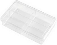 CLEAR PARTS BOX 4 COMPARTMENT