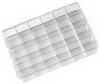 CLEAR PARTS BOX 24 COMPARTMNT