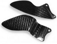 CARBON HEEL GUARDS FOR A GSXR 750