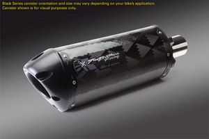 BMW F650GS/F800GS Black Series V.A.L.E.ï¿½ Slip-on Exhaust System (2008-09) - M-2 Carbon Fiber Canister