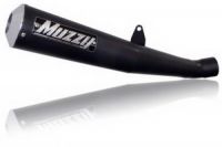2006-2009 ZX-14 M14 Stainless Steel System w/ Black Teflon Coated M10 Megaphone Muffler