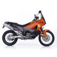 LeoVince SBK Oval SBK OVAL EVOII ALUMINUM WITH CONICAL END CAP: 2006-2009 KTM 990 Adventure R