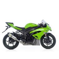 LeoVince SBK Factory FACTORY EVOII CARBON FULL-SYSTEM WITH CARBON END CAP: 2009-2010 KAWASAKI ZX-6R NINJA