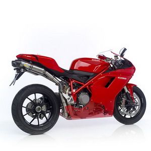 LeoVince SBK Factory SBK FACTORY EVOII FULL SYSTEM TITANIUM W/ CARBON END CAP: 2007-2008 DUCATI 1098 S