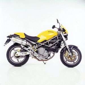 MONSTER 600 SBK OVAL EVOII TITANIUM  HIGH MOUNT