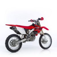 LeoVince X3 MX X3 MOTOCROSS/SM CARBON DUAL W/ CARBON END CAP: 2007-2009 HONDA CRF 250 R