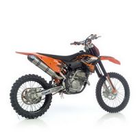 LeoVince X3 MX X3 MOTOCROSS/SM FULL SYSTEM TITANIUM: 2007-2008 KTM 250 SX-F