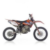 LeoVince X3 MX X3 MOTOCROSS/SM FULL SYSTEM TITANIUM W/ CARBON END CAP: 2006-2006 KTM 250 SX-F