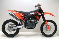 LeoVince X3 MX MOTOCROSS/SM USA FULL-TITANIUM FULL-SYSTEM (CARBON END CAP): 2007-2007 KTM 450 SX-F