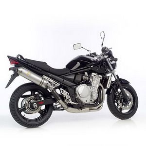 LeoVince SBK Oval SBK OVAL EVOII ALUMINUM  HIGH MOUNT WITH CONICAL END CAP: 2008-2009 SUZUKI GSX 750 F Katana