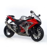 LeoVince SBK Factory SBK FACTORY TITANIUM FULL SYSTEM WITH CARBON END CAP: 2007-2008 SUZUKI GSX-R 1000