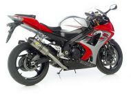 LeoVince SBK Factory SBK CORSA TITANIUM FULL SYSTEM WITH CARBON END CAP: 2007-2008 SUZUKI GSX-R 1000