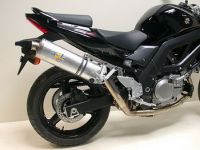 SV650-SV650S SBK OVAL FULL SYSTEM ALUMINUM ULTRA HIGH MOUNT